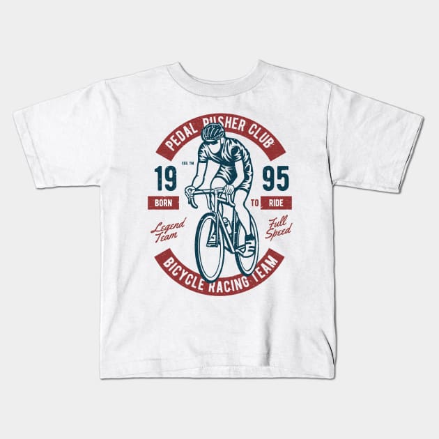 Bicycle Racing Cyclist | Racing Bicycles Kids T-Shirt by MrWatanabe